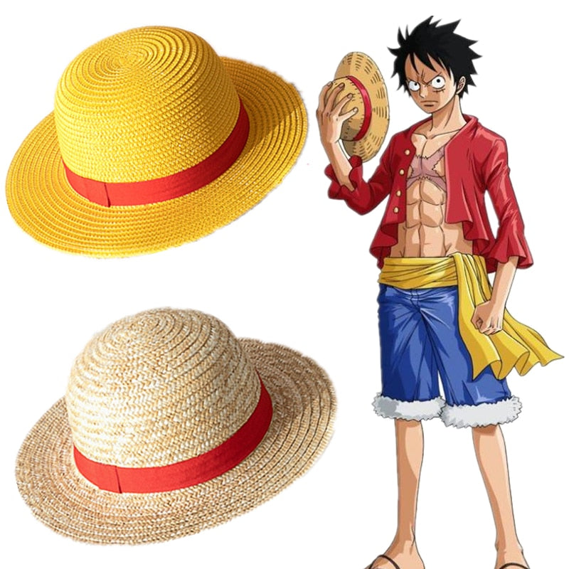 One Piece Anime Pirate Chapeau de paille Motif Bonnet Bonnet Pour Hommes  Femmes Unisexe, Hiver Chaud Tricoté Casquette Manchette