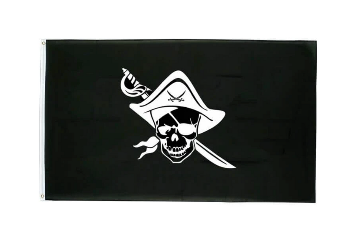 Drapeau Pirate pour mât (modèle 1)