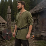 Chemise pirate médiévale à laçage