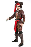 Déguisement pirate homme capitaine bordeaux