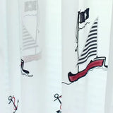 Rideau voilage pirate motif voiliers