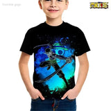 T-shirt One Piece noir tête de mort