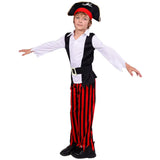 Déguisement pirate garçon rayures rouges
