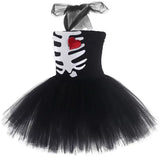Déguisement Halloween fille robe squelette