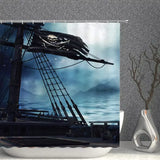 rideau enfant bleu pirate