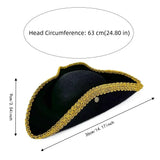 Chapeau pirate tricorne corsaire