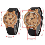 Montre pirate en bois et cuir