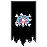 Drapeau One Piece au Jolly Roger moustachu