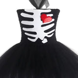 Déguisement Halloween fille robe squelette