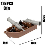Bateau pirate en briques à assembler