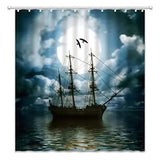 rideau enfant bleu pirate