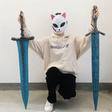 Sabre pirate factice bleu et argent