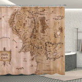 Rideau pirate motif carte au trésor