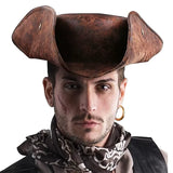 Sabre pirate tête de mort, garde cuivrée