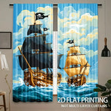 Rideau pirate pour chambre d'enfant