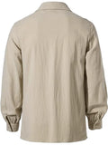 Chemise pirate écrue à laçage