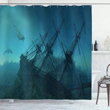 rideau enfant bleu pirate