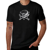 T-shirt pirate Jolly Roger noir