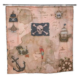 Rideau enfant pirate à œillets