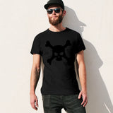 T-shirt pirate noir crâne et tibias