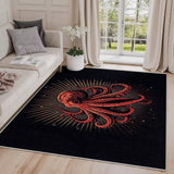 Tapis rond de capitaine pirate
