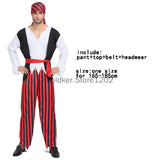 Déguisement pirate homme gilet noir