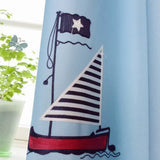 Rideau voilage pirate motif voiliers