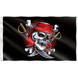 Drapeau Pirate Cabane Bandana Rouge