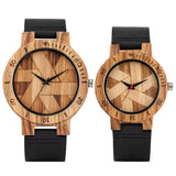 Montre pirate en bois et cuir