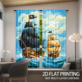 Rideau pirate pour chambre d'enfant