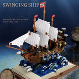 Bateau pirate galion en micro-briques