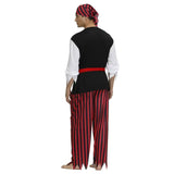 Déguisement pirate homme chemise et gilet