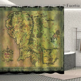 Rideau pirate motif carte au trésor
