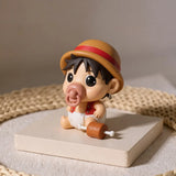 Body bébé pirate motif Luffy porté