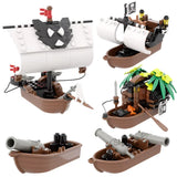 Bateau pirate en briques à assembler