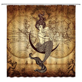 Rideau pirate motif carte au trésor