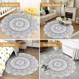 Tapis pirate rond carte au trésor