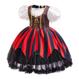 Déguisement pirate fille, robe rayée