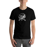 T-shirt pirate Jolly Roger noir