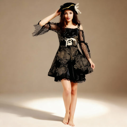 Déguisement Pirate Femme Court