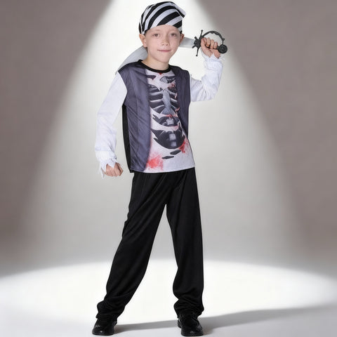 Déguisement Pirate Garçon Squelette