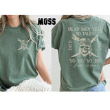 T-shirt pirate rouge tête de mort