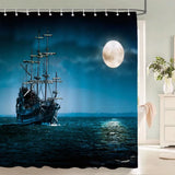 Rideau de douche bateau pirate