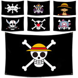Drapeau One Piece de l'Équipage du Chapeau de Paille