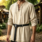 Chemise pirate médiévale à laçage