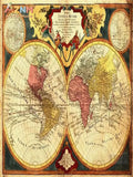 Carte au trésor pirate en vinyle