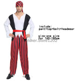 Déguisement pirate homme gilet noir
