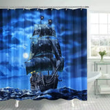 rideau enfant bleu pirate