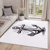 Tapis rond de capitaine pirate