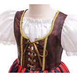 Déguisement pirate fille à jupe rayée